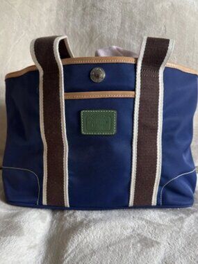 Coach Mini Hampton Tote Purse Blue & Green